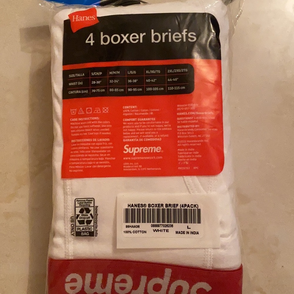TWO Supreme Boxer Brief in Large - Picture 3 of 3